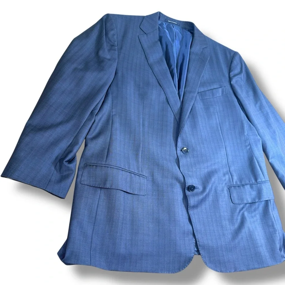 Ermenegildo Zegna Trofeo Mila Fit Blazer 60R 40R Navy Wool‎ Switzerland Luxury